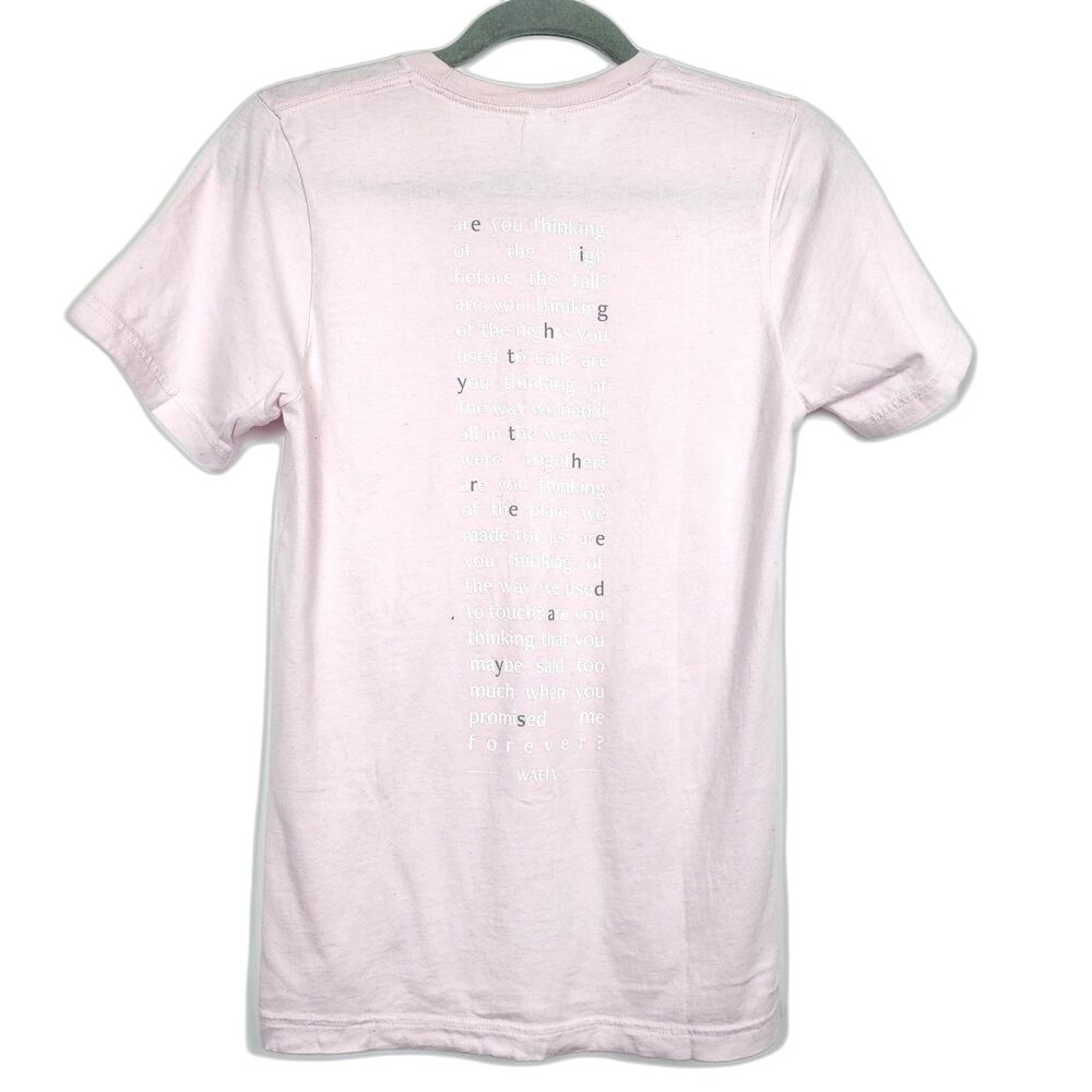 Wafia 83 Days Lyrics Song Music Concert Band Tee Shirt T-Shirt Light Pink Size S